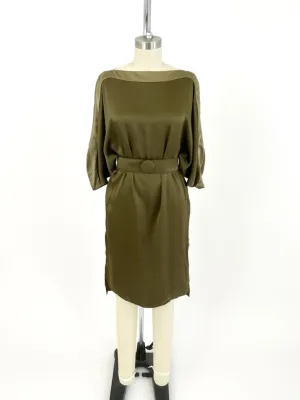 Versace Silk Belted Dress