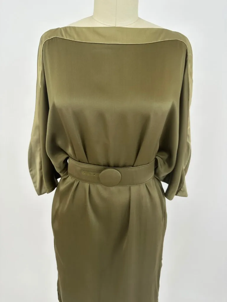 Versace Silk Belted Dress