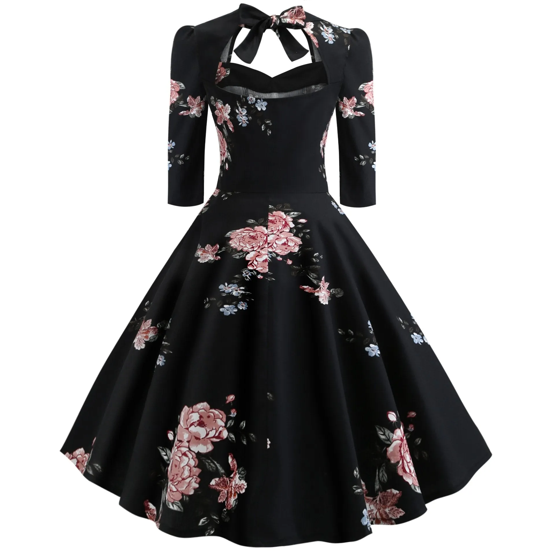 Vintage Bowknot Slim Waist Ball Dresses