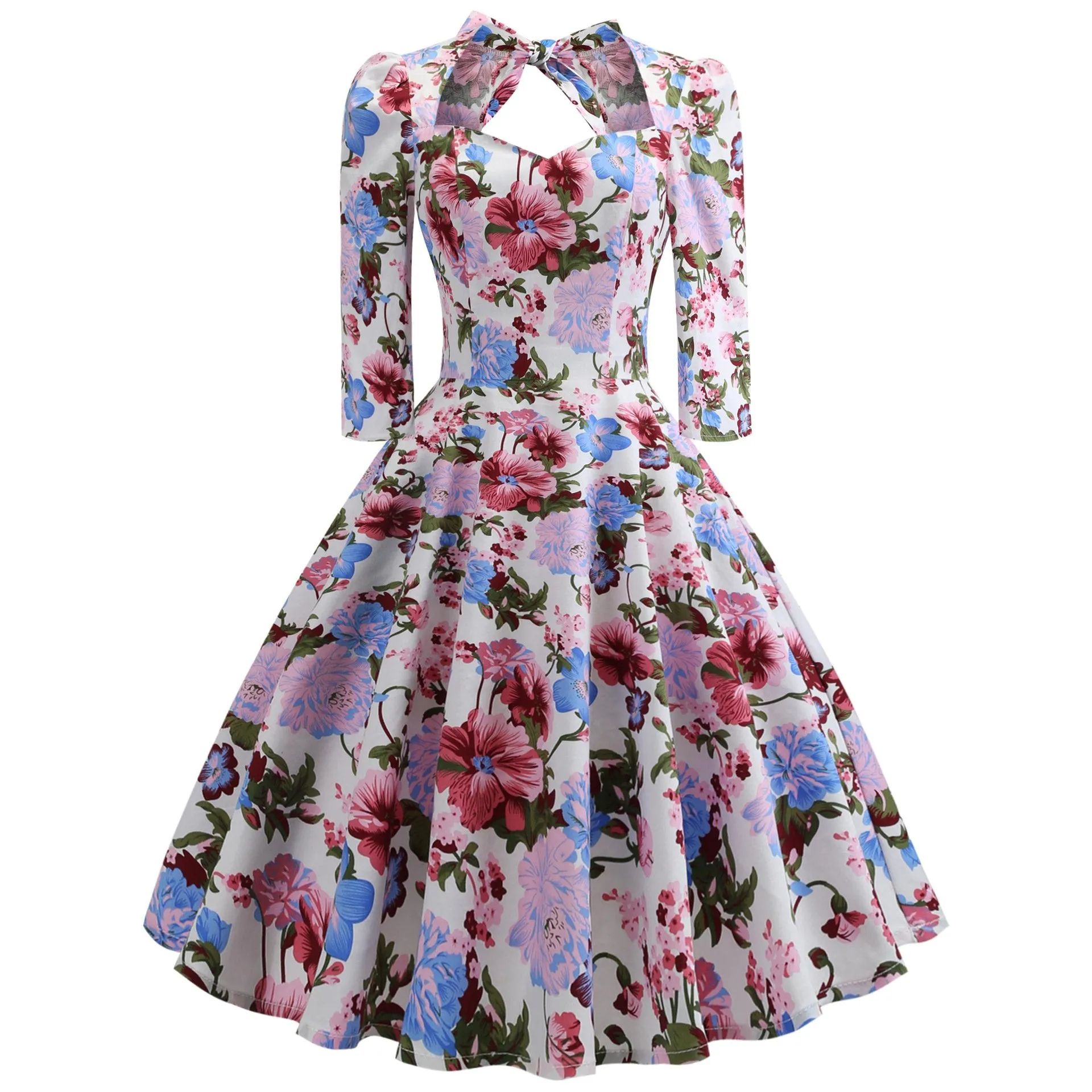 Vintage Bowknot Slim Waist Ball Dresses