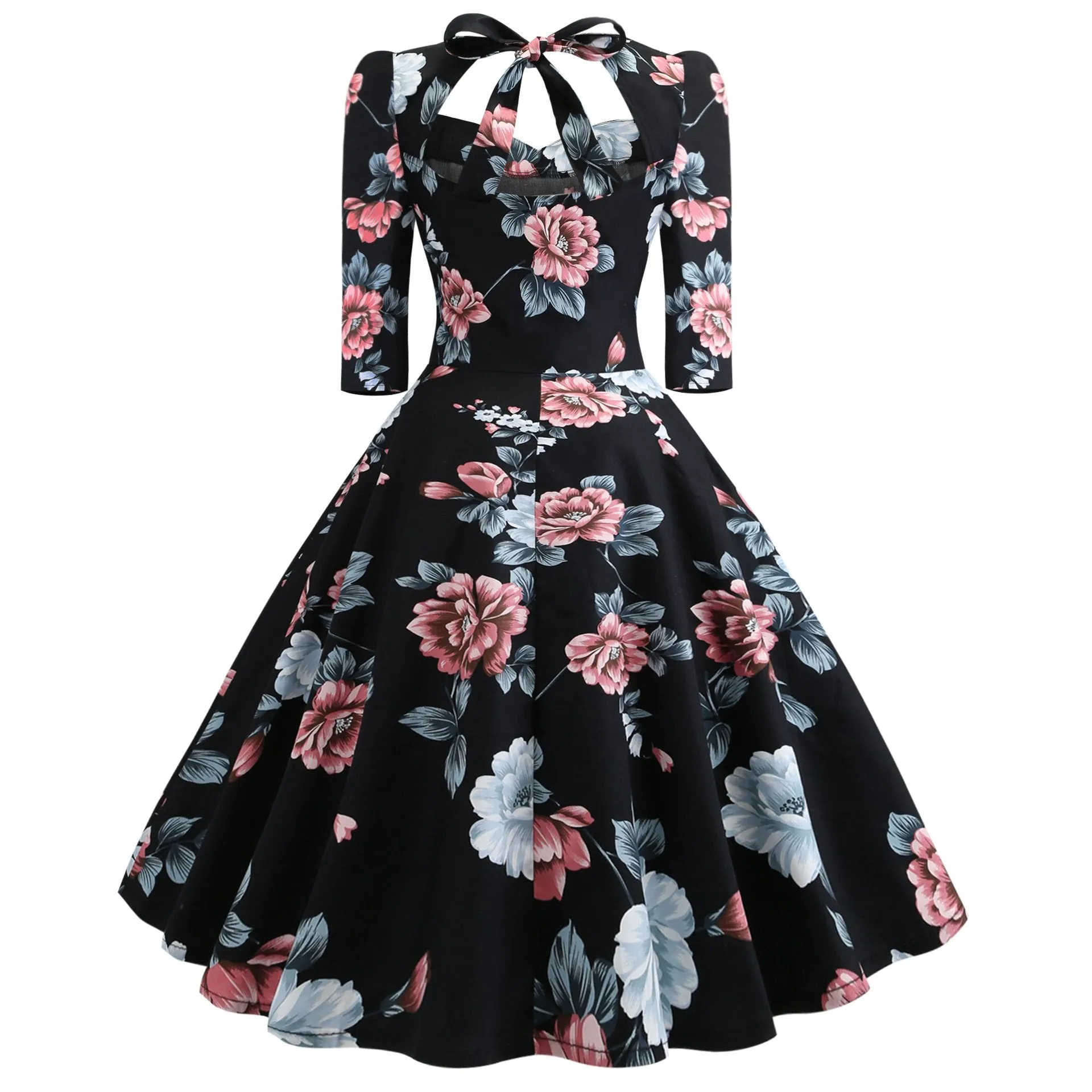 Vintage Bowknot Slim Waist Ball Dresses