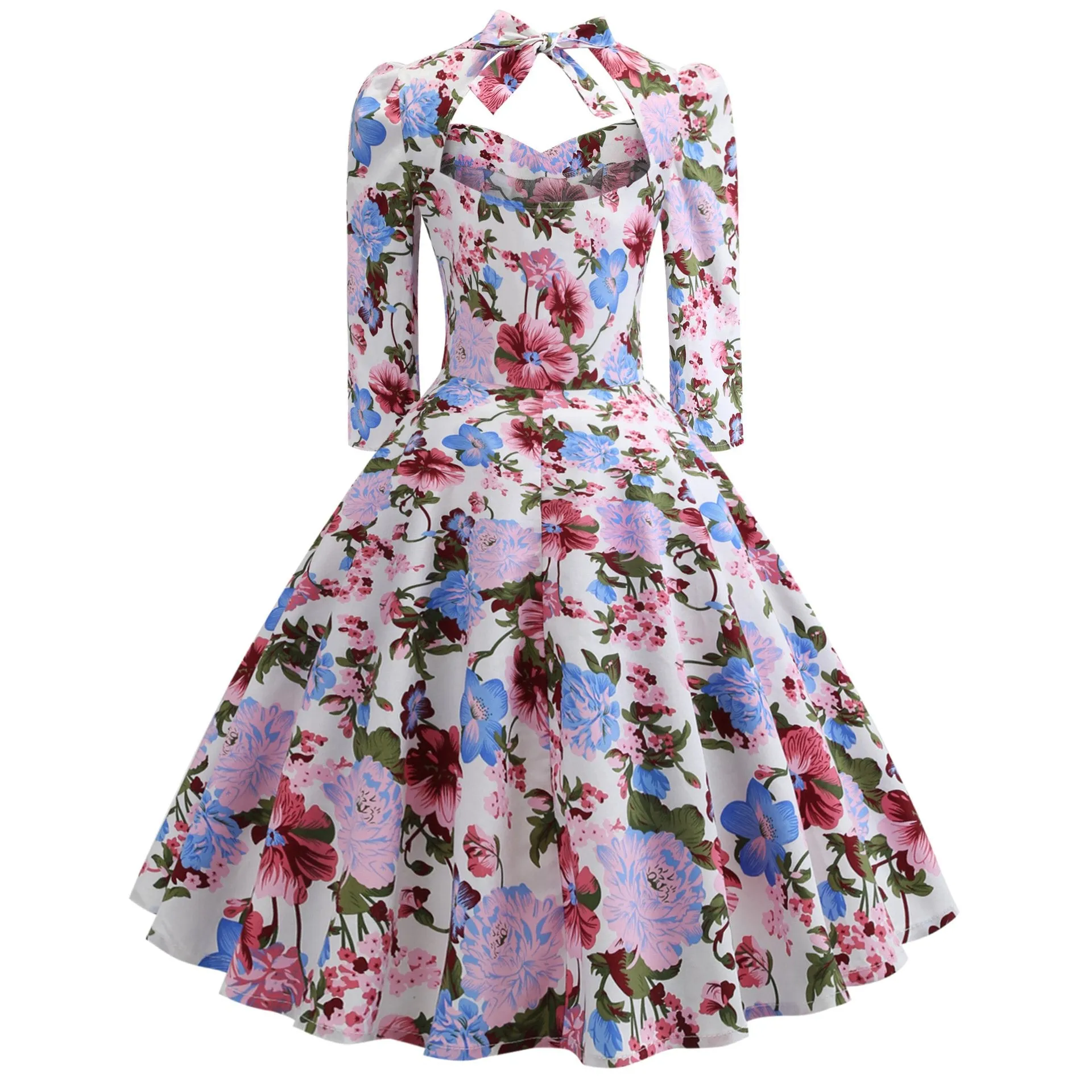 Vintage Bowknot Slim Waist Ball Dresses