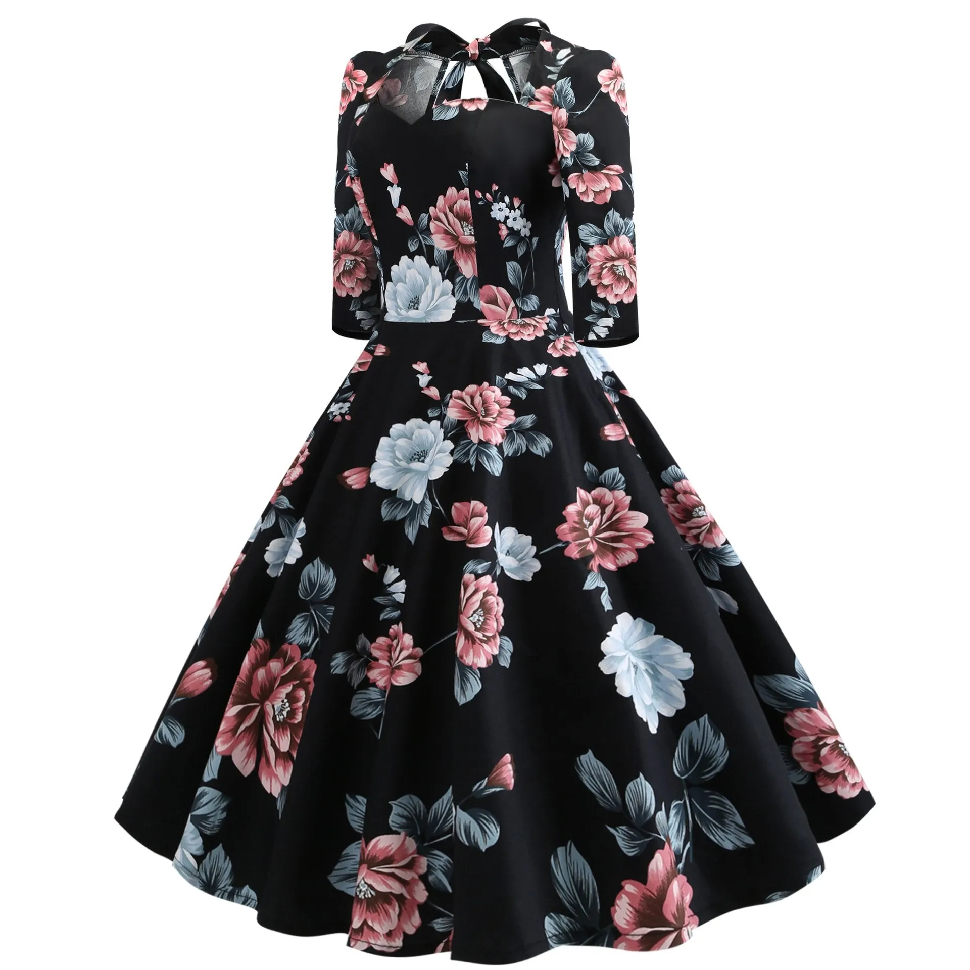 Vintage Bowknot Slim Waist Ball Dresses