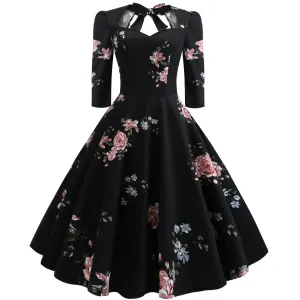 Vintage Bowknot Slim Waist Ball Dresses