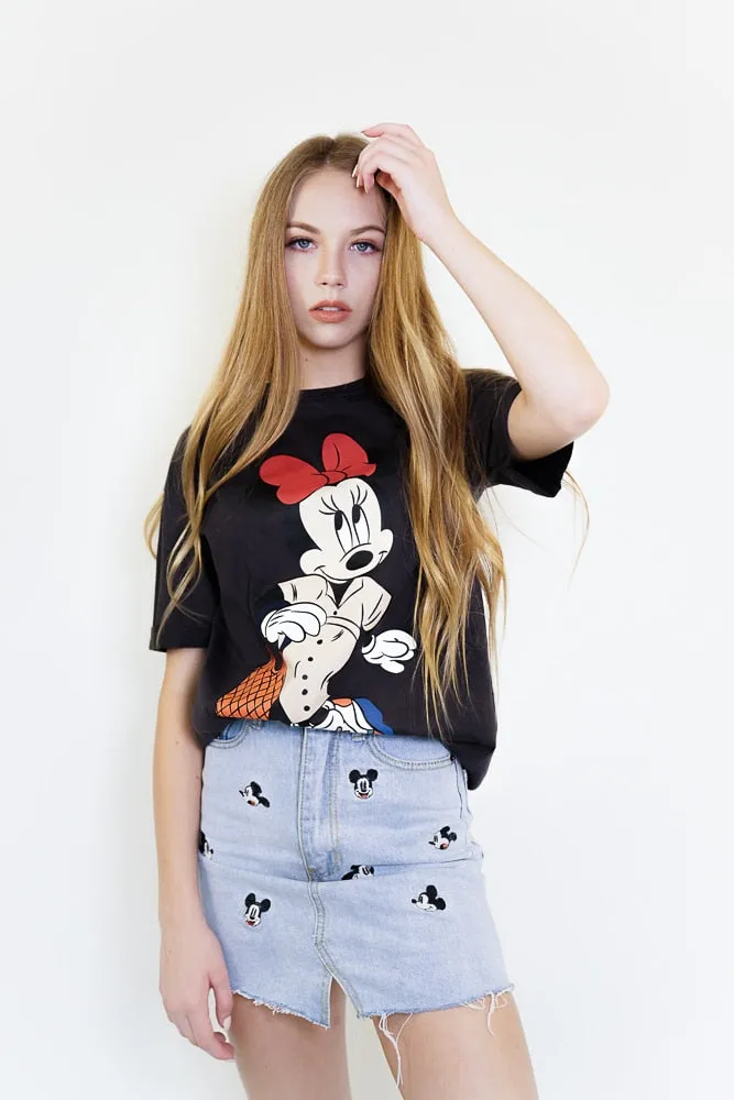 Vintage Denim Mini Skirt