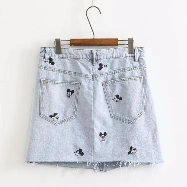 Vintage Denim Mini Skirt