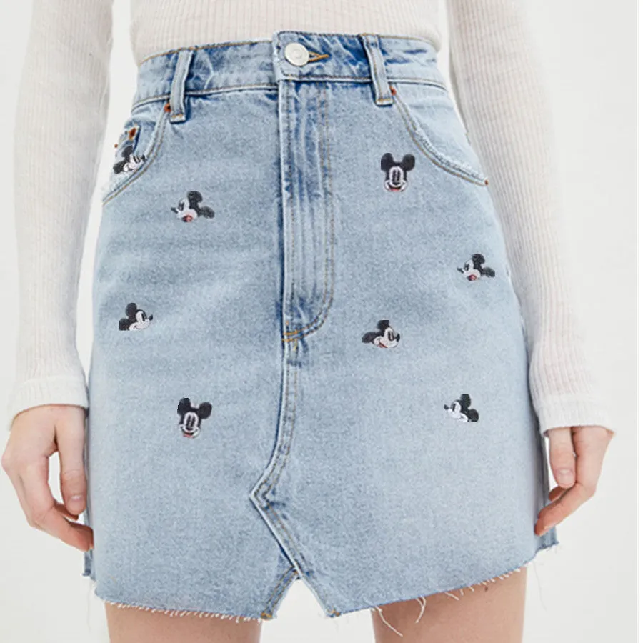 Vintage Denim Mini Skirt