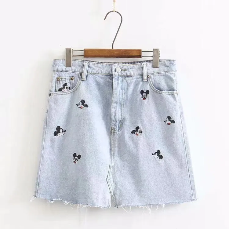 Vintage Denim Mini Skirt