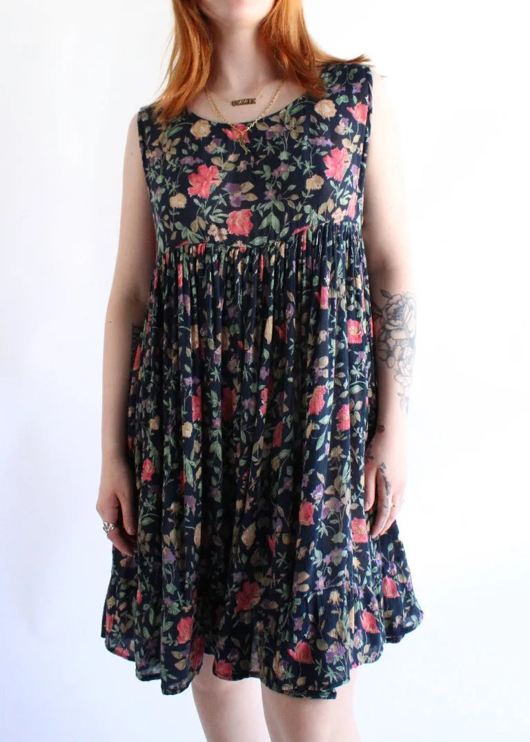 Vintage Floral Dress D0092