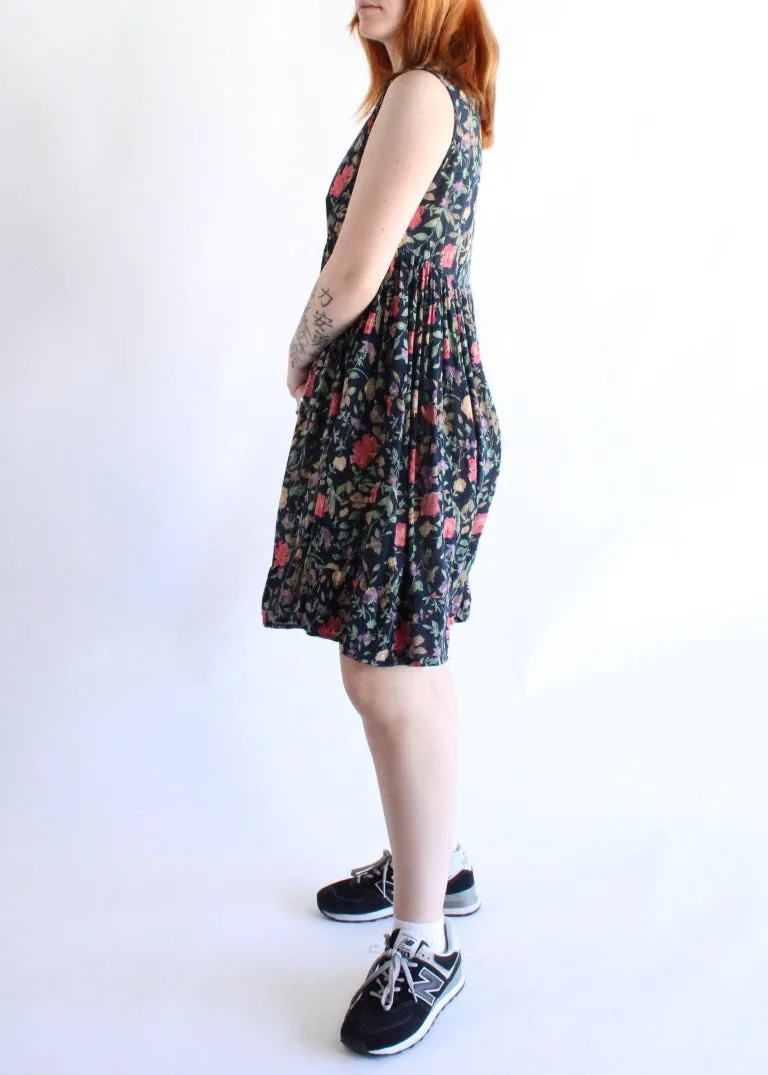 Vintage Floral Dress D0092