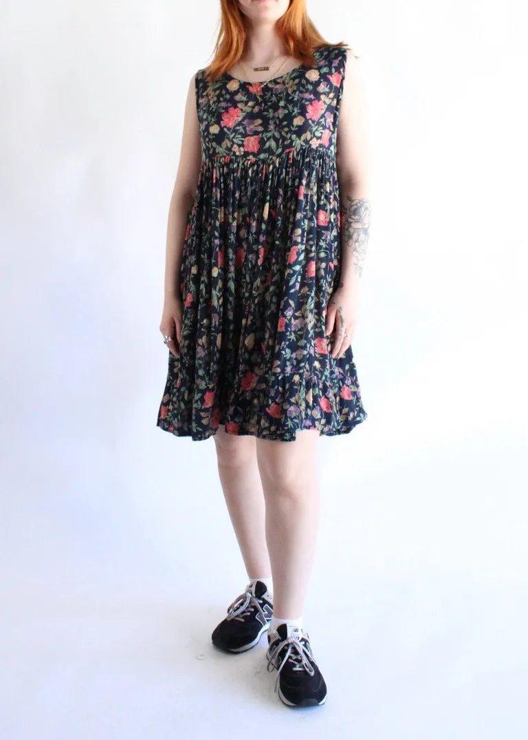 Vintage Floral Dress D0092