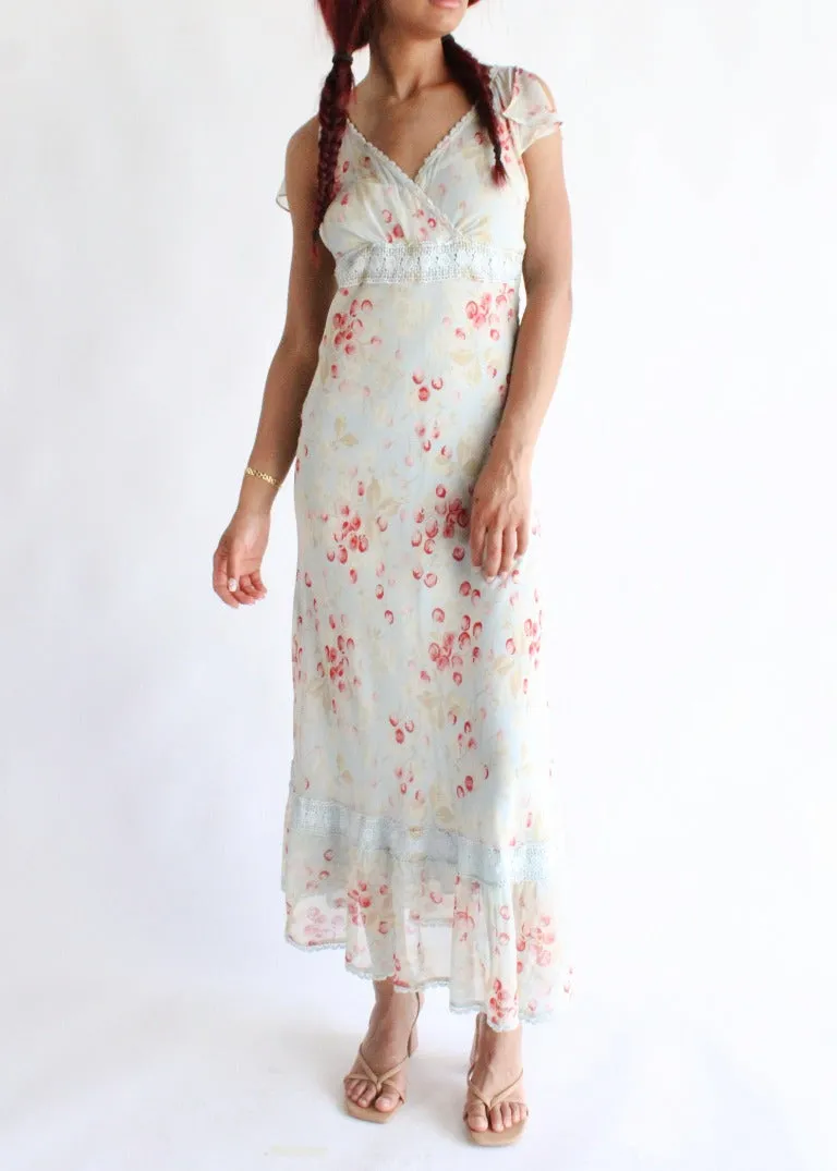 Vintage Floral Dress D0103