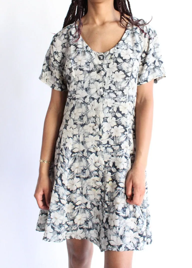 Vintage Floral Dress D0103