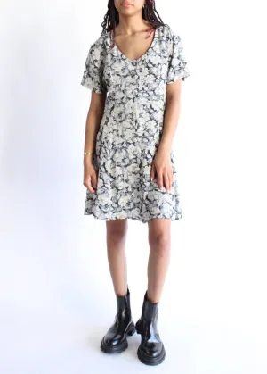 Vintage Floral Dress D0103