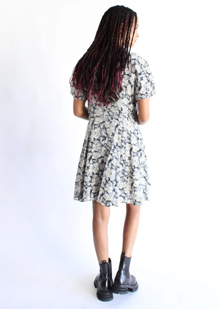 Vintage Floral Dress D0103
