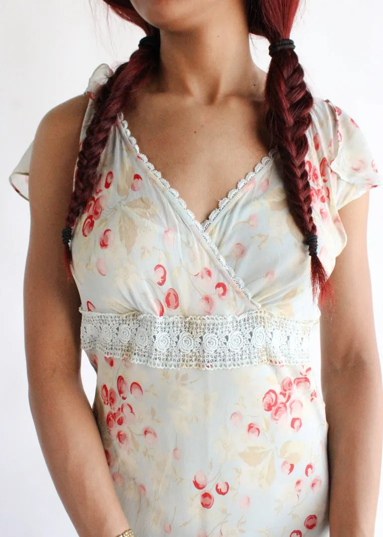 Vintage Floral Dress D0103