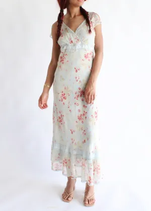 Vintage Floral Dress D0103