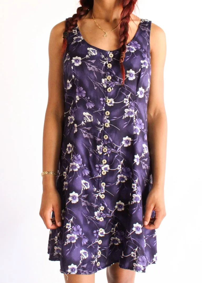 Vintage Floral Dress D0110