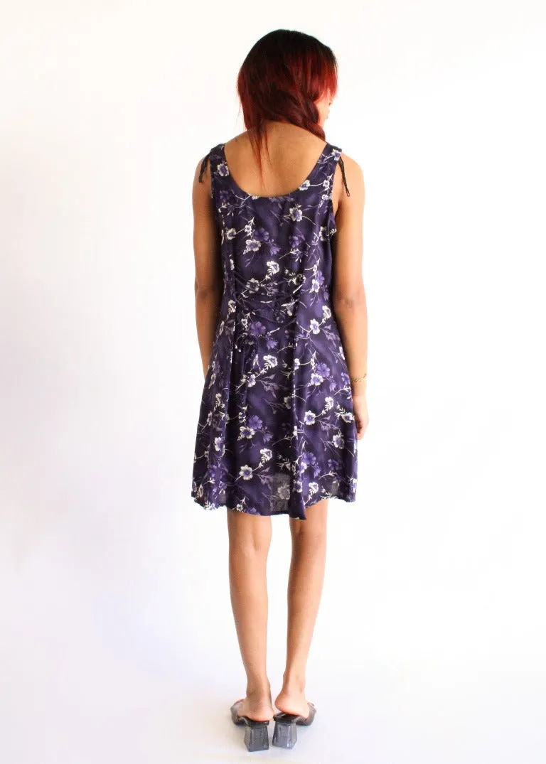 Vintage Floral Dress D0110