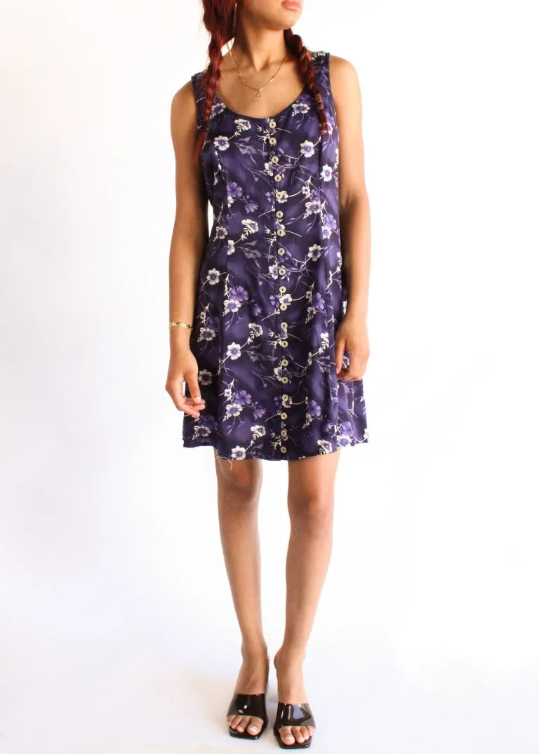 Vintage Floral Dress D0110
