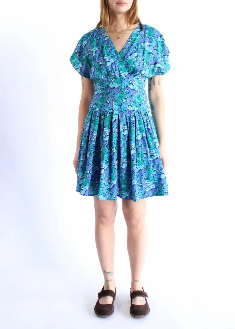 Vintage Floral Dress D0111