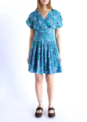 Vintage Floral Dress D0111