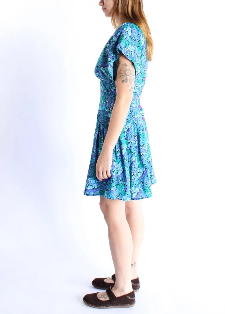 Vintage Floral Dress D0111