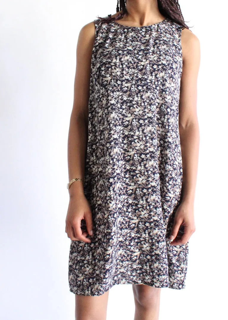 Vintage Floral Dress D0169