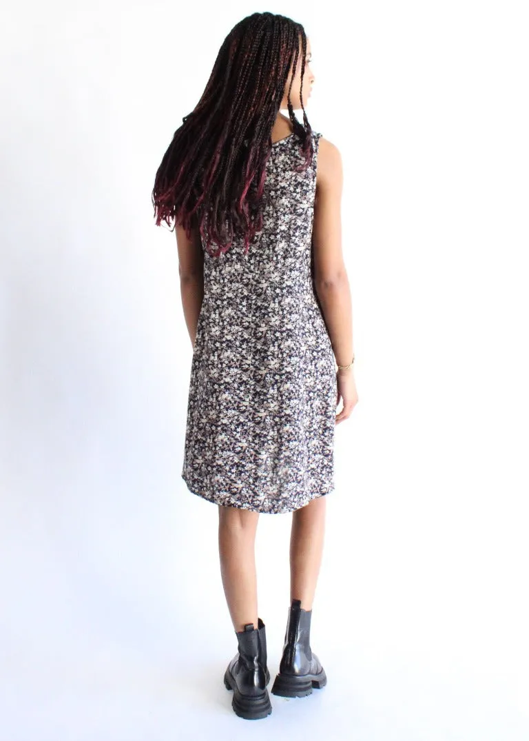 Vintage Floral Dress D0169