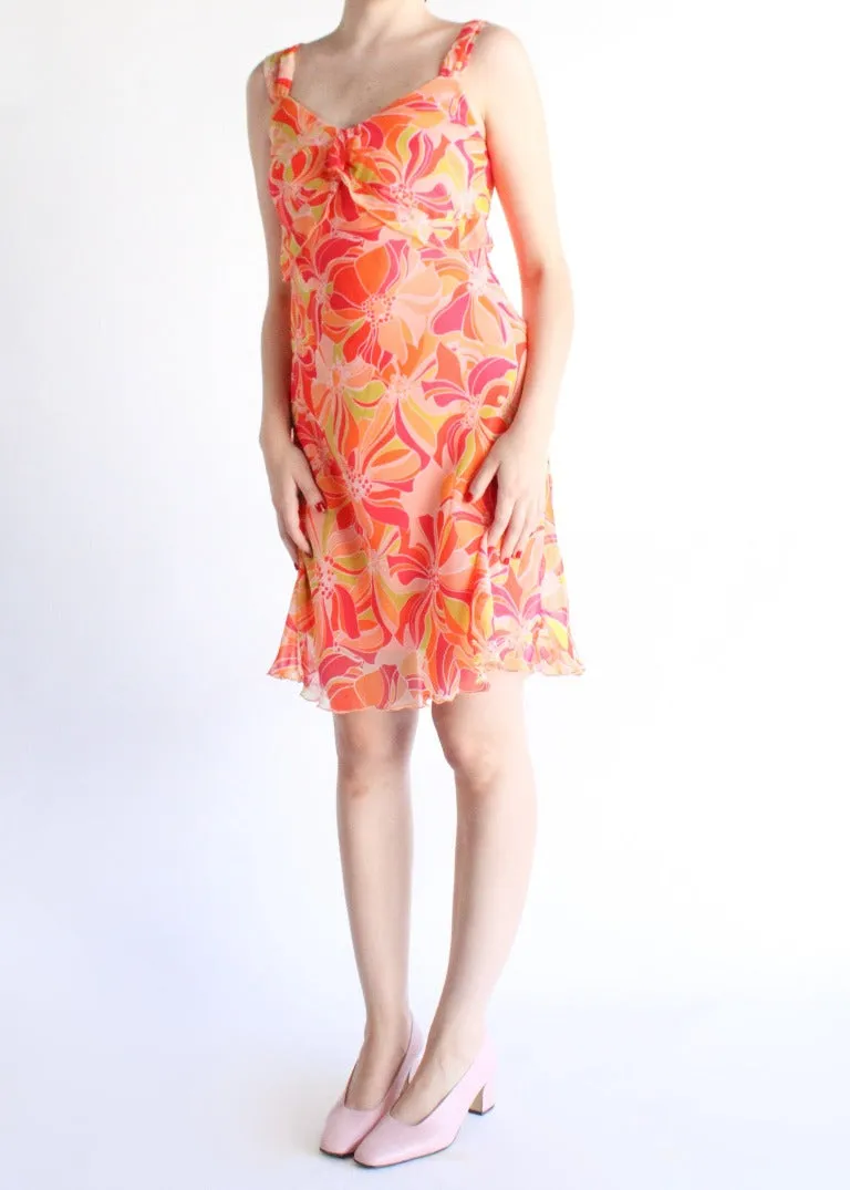 Vintage Floral Dress D0200