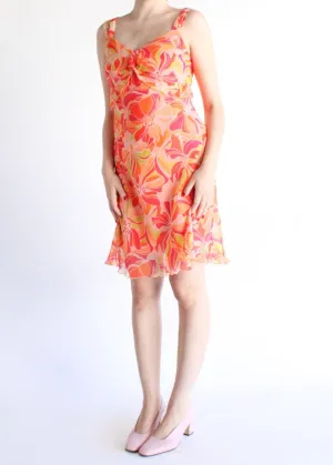 Vintage Floral Dress D0200