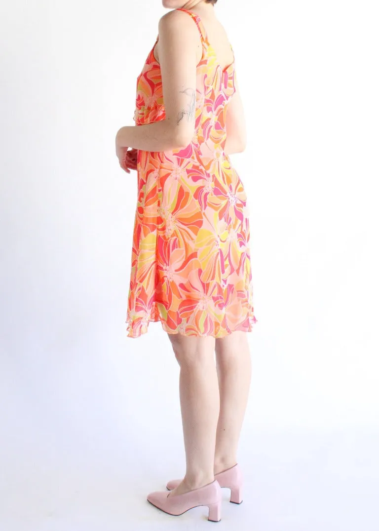 Vintage Floral Dress D0200