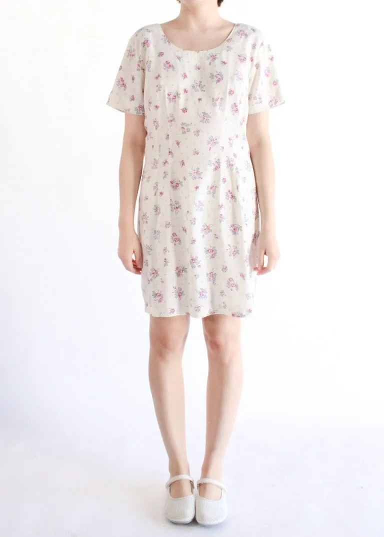 Vintage Floral Dress D0205