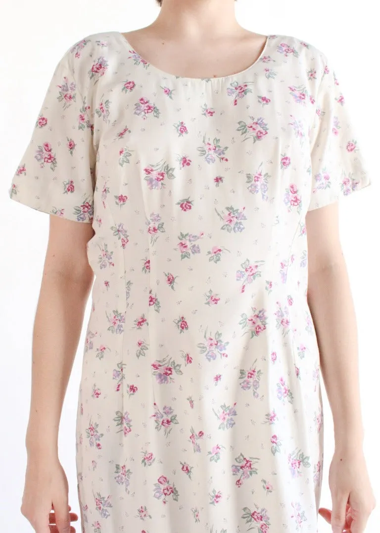 Vintage Floral Dress D0205