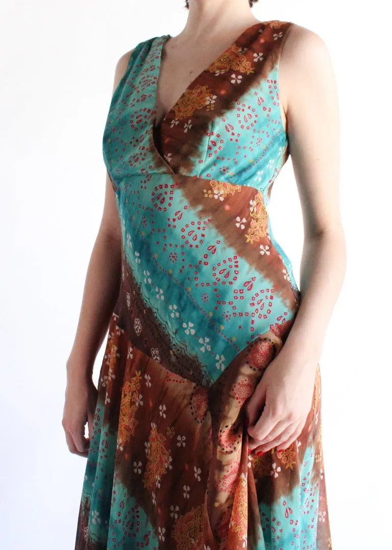 Vintage Floral Dress D0238