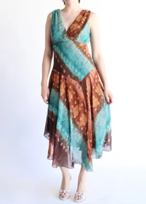 Vintage Floral Dress D0238
