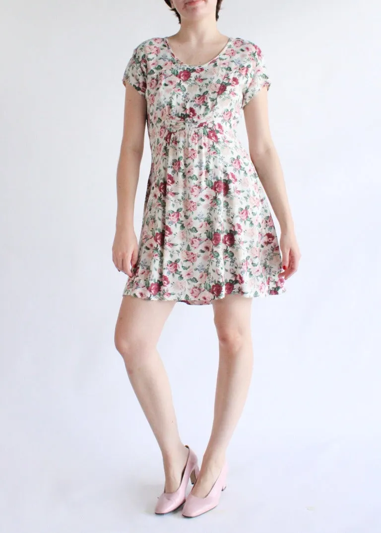 Vintage Floral Dress D0239