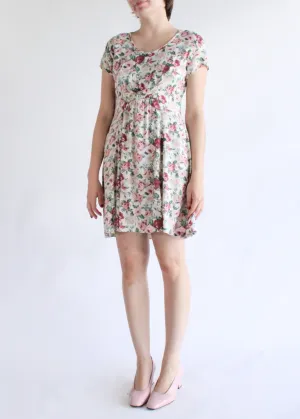 Vintage Floral Dress D0239