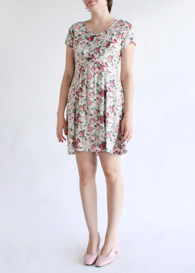 Vintage Floral Dress D0239