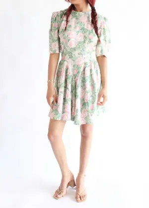 Vintage Floral Dress D0247