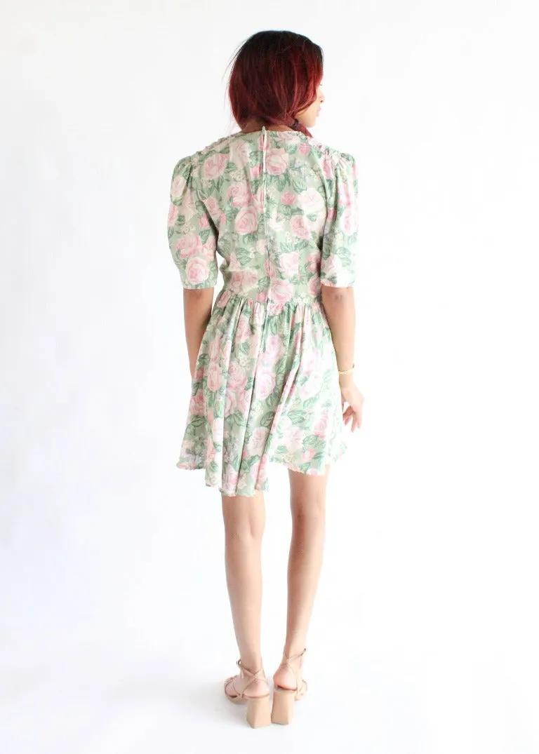 Vintage Floral Dress D0247