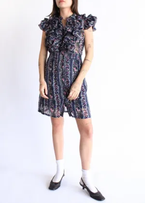 Vintage Floral Dress D0403