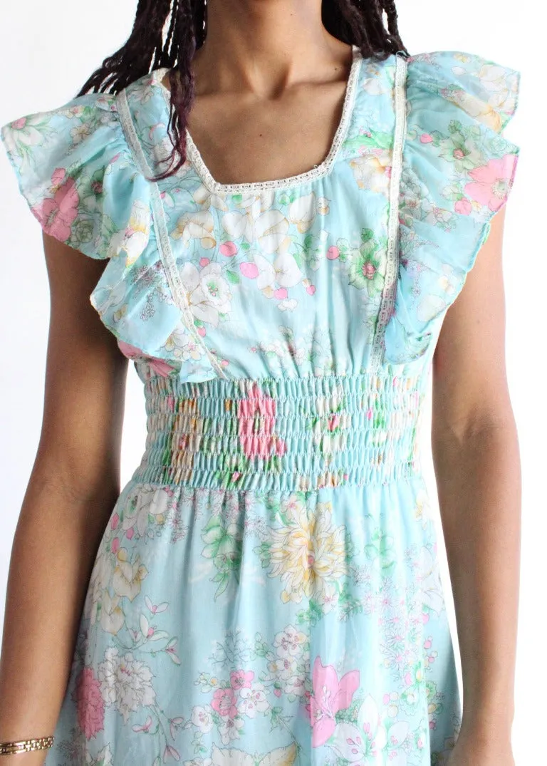 Vintage Floral Dress D0483