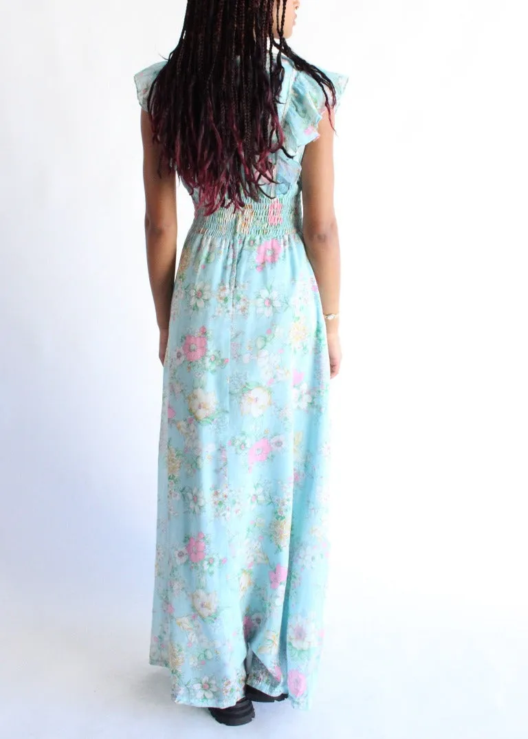 Vintage Floral Dress D0483