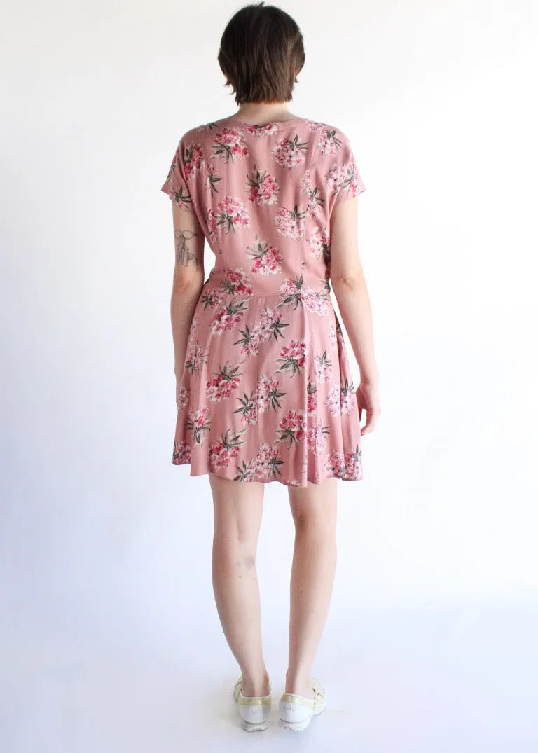 Vintage Floral Dress D0487