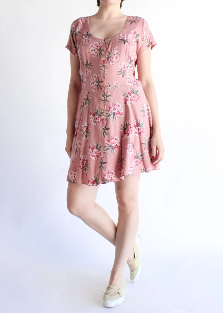 Vintage Floral Dress D0487