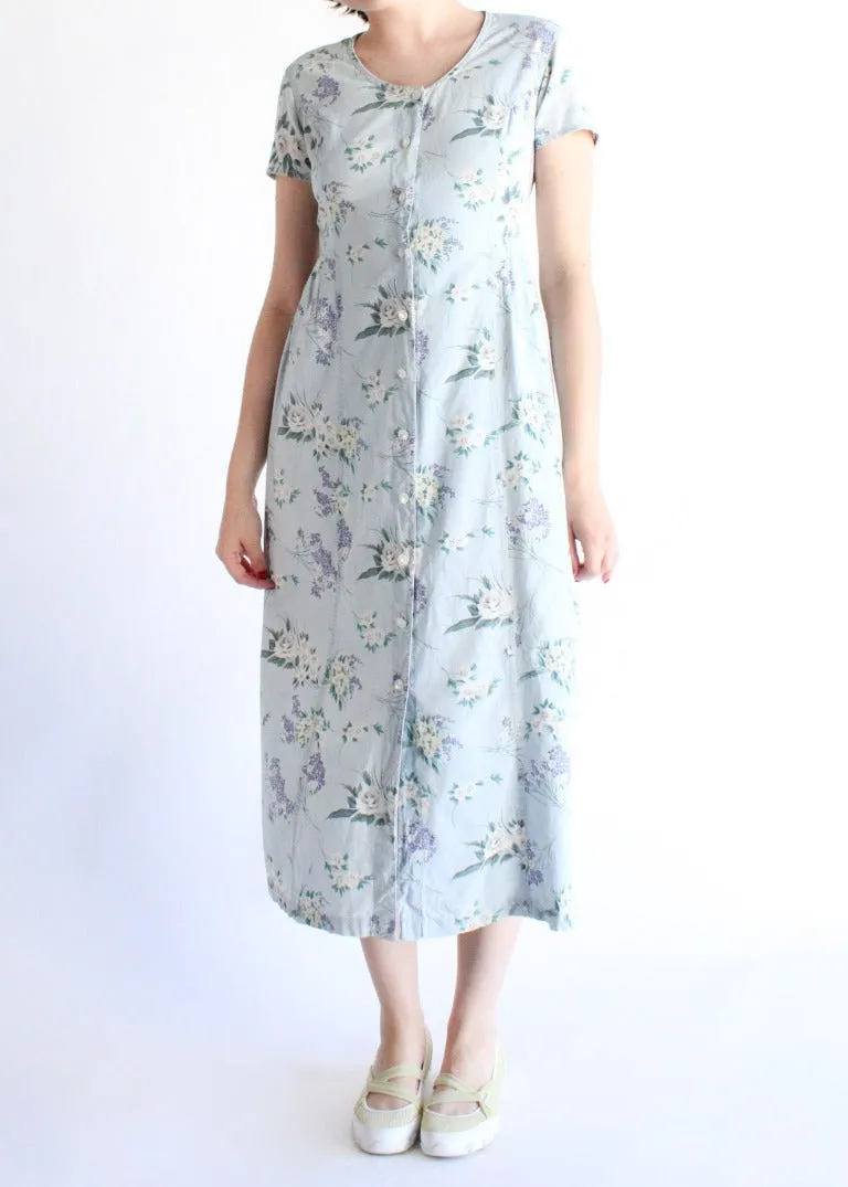 Vintage Floral Dress D0555