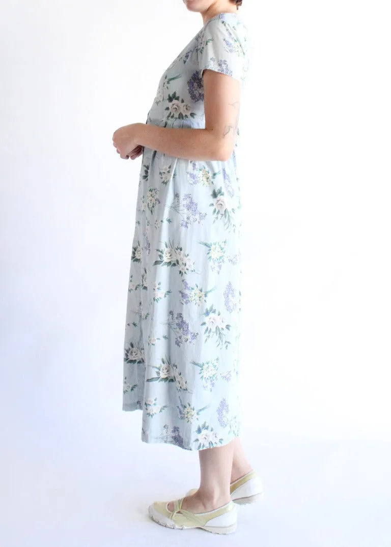 Vintage Floral Dress D0555