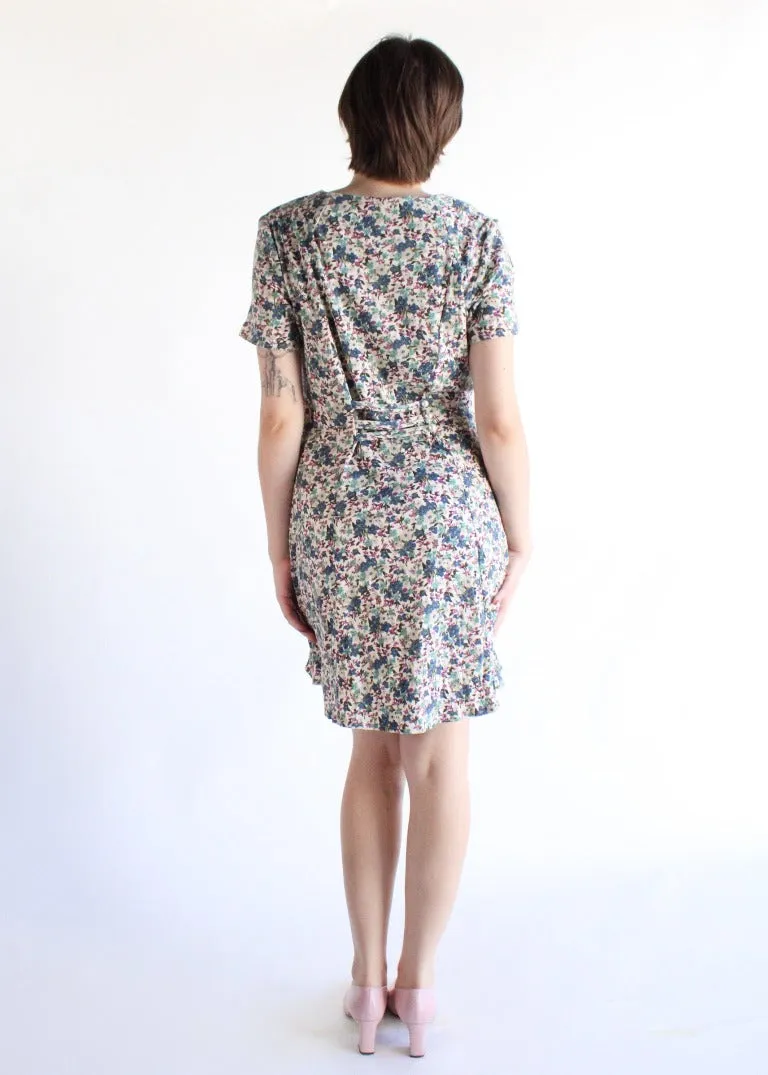 Vintage Floral Dress D0565