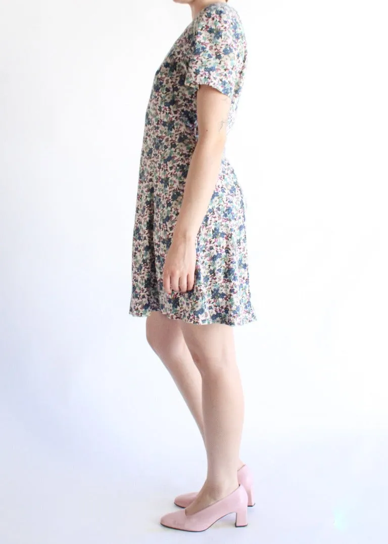 Vintage Floral Dress D0565